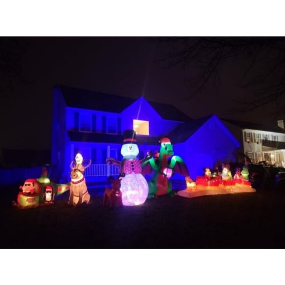 4 Pack LED Flood Light Outdoor 500W Equivalent 5000LM,Bluetooth RGBW Colored - Picture 4 of 5